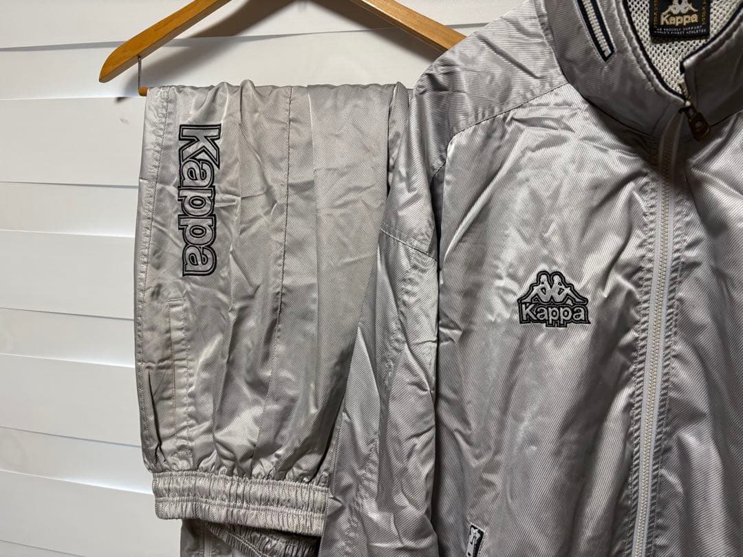kappa 90s ビンテージ セットアップ ナイロン ジャージ 大きめ　Ｏ