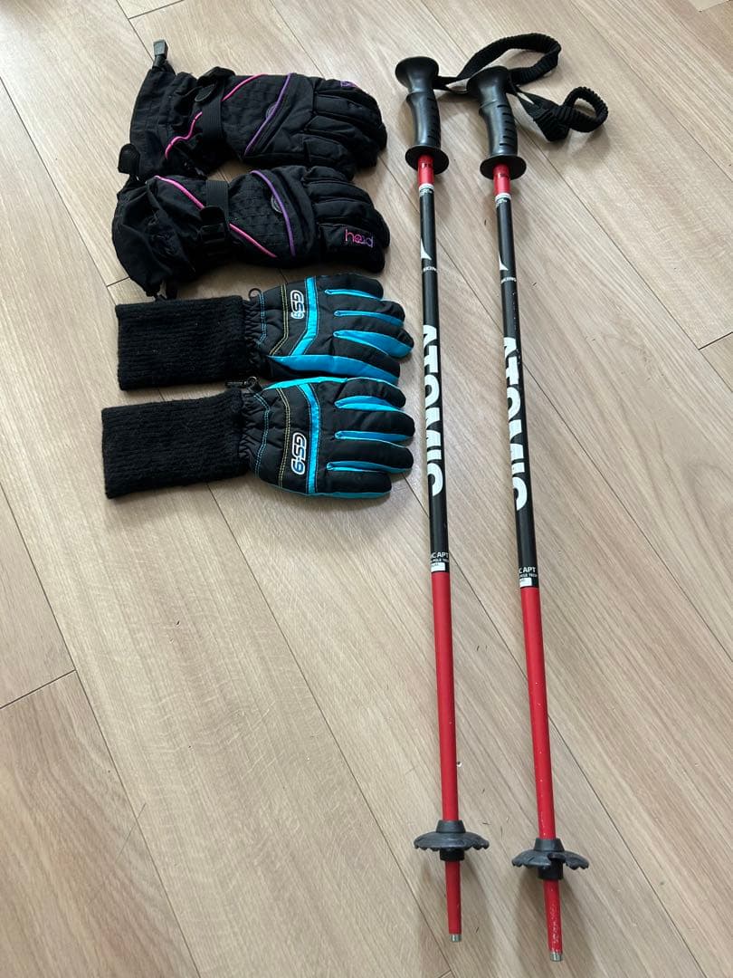 Salomon Drive 2 スキー赤黒　セット