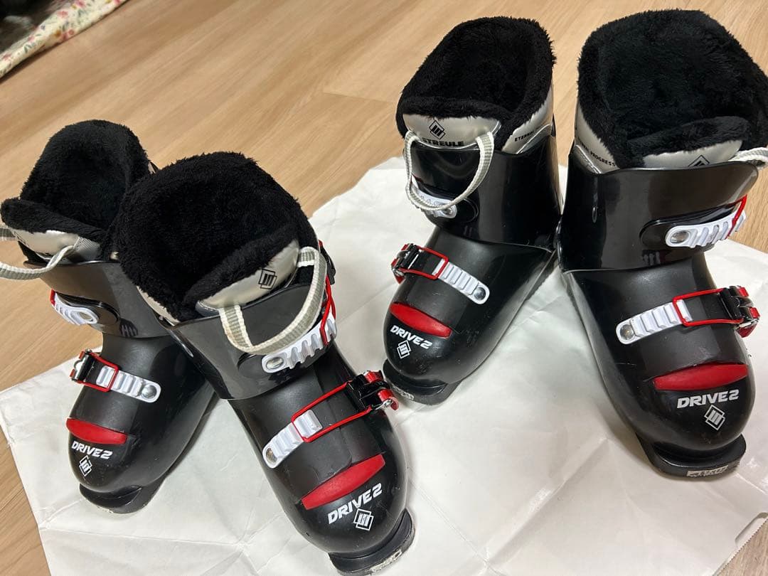 Salomon Drive 2 スキー赤黒　セット