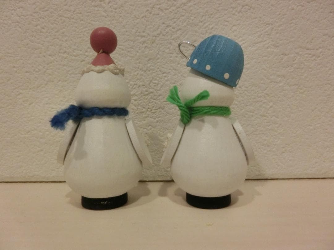 美品　ドイツ製　Bettina Franke　小さな雪だるま２個セット