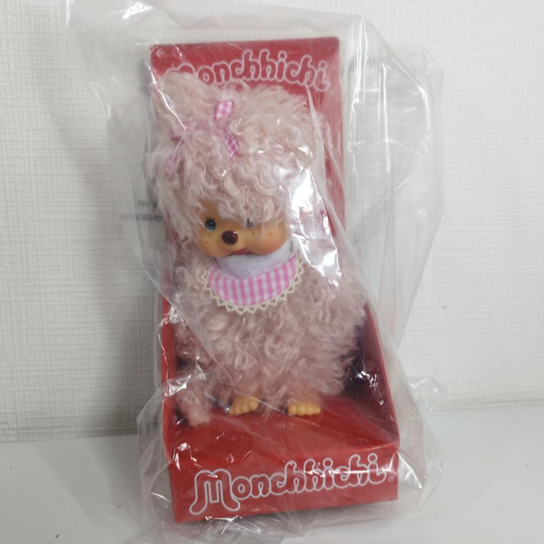 モンチッチ ボア ロング 新品 淡いピンク リボン付きの服 レア 日本 I5qE