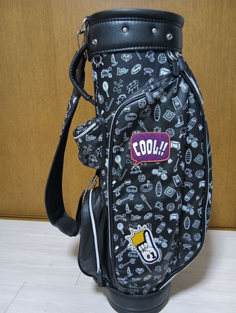 美品ミズノ　エンジョイスポーツデザイン ゴルフバッグ