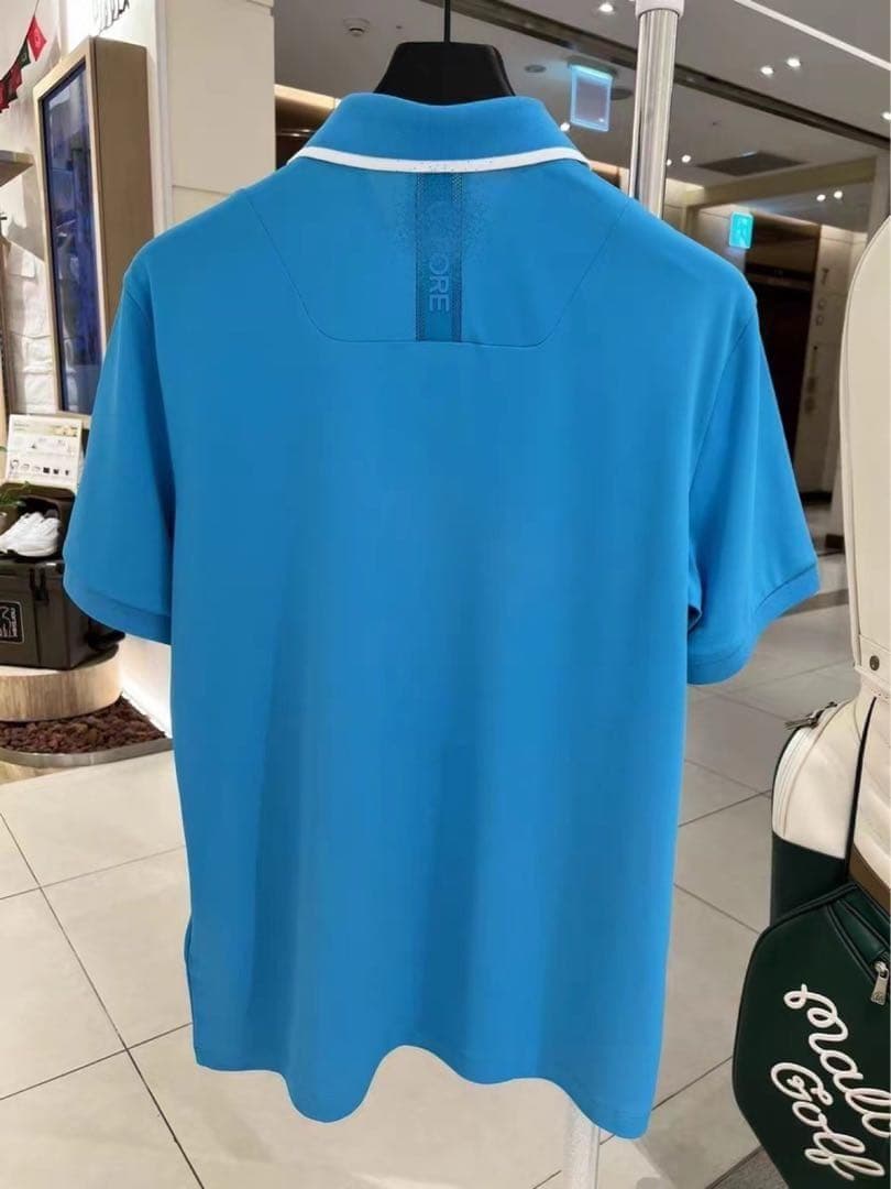 【新品・夏物最終値下】G/FORE メンズ速乾性ポロシャツ　爽やかなブルー