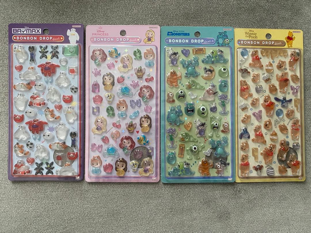 【正規品】 ボンボンドロップシール ディズニー プリンセス プーさん など