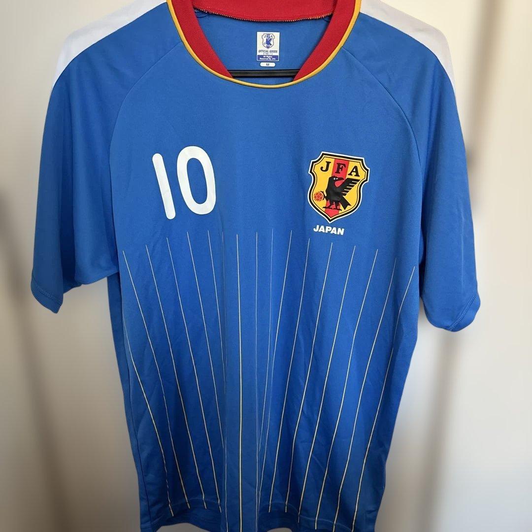 日本代表 中村俊輔 10番 サムライブルー Mサイズ ゲームシャツ サッカー