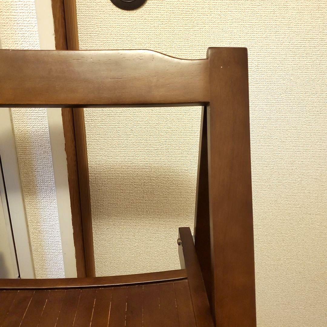 ヴィンテージ 折りたたみ椅子 木製　アンティーク　フォールディングチェア