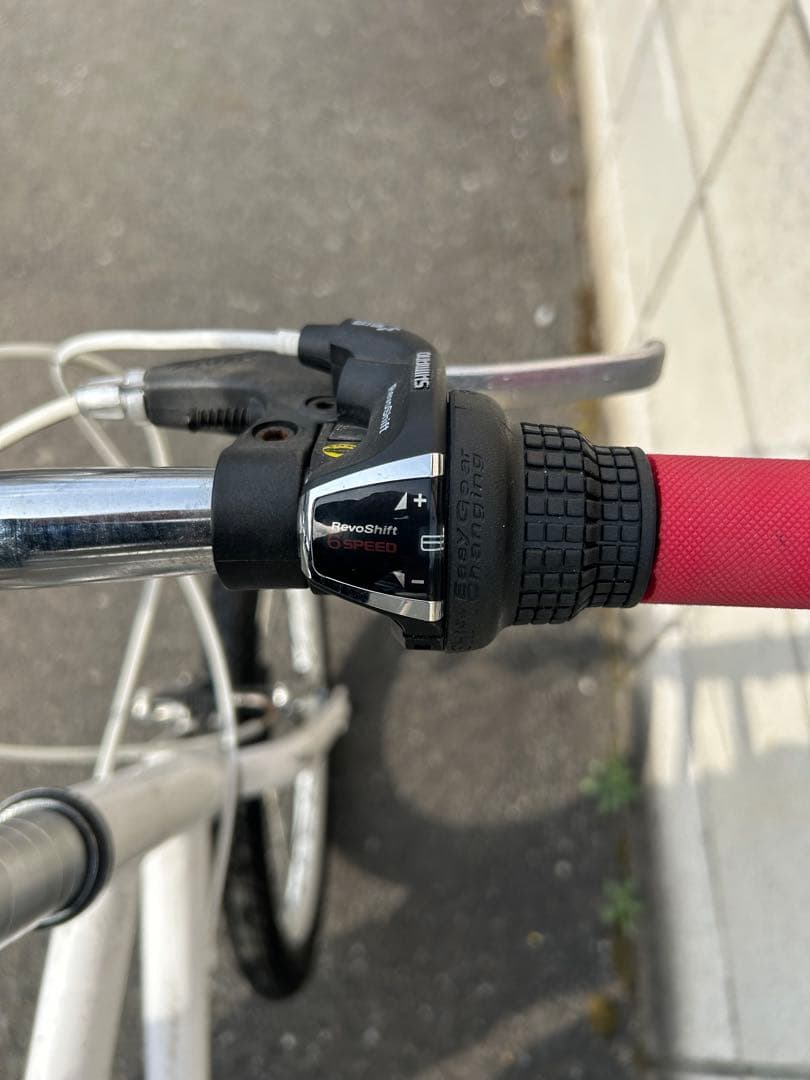 ミニベロ小径自転車 ホワイト/レッド