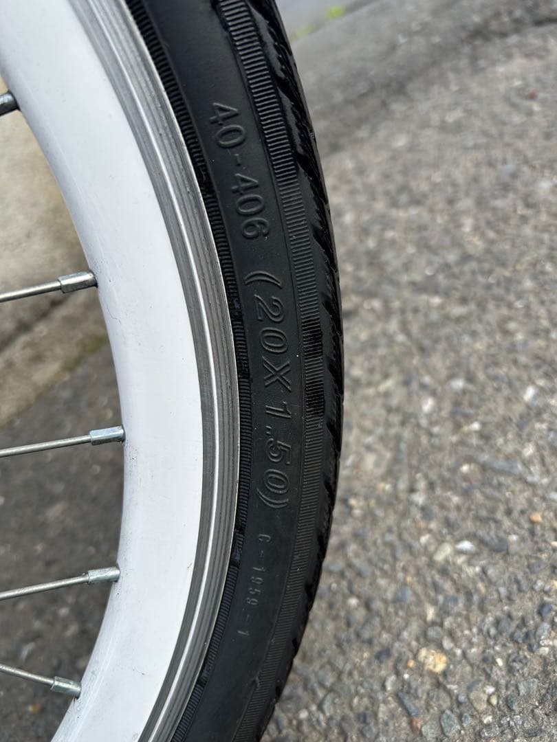 ミニベロ小径自転車 ホワイト/レッド
