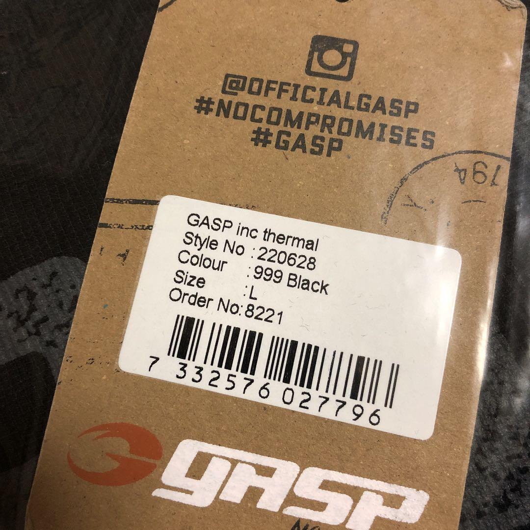 gasp サーマルシャツ　ブラック　L