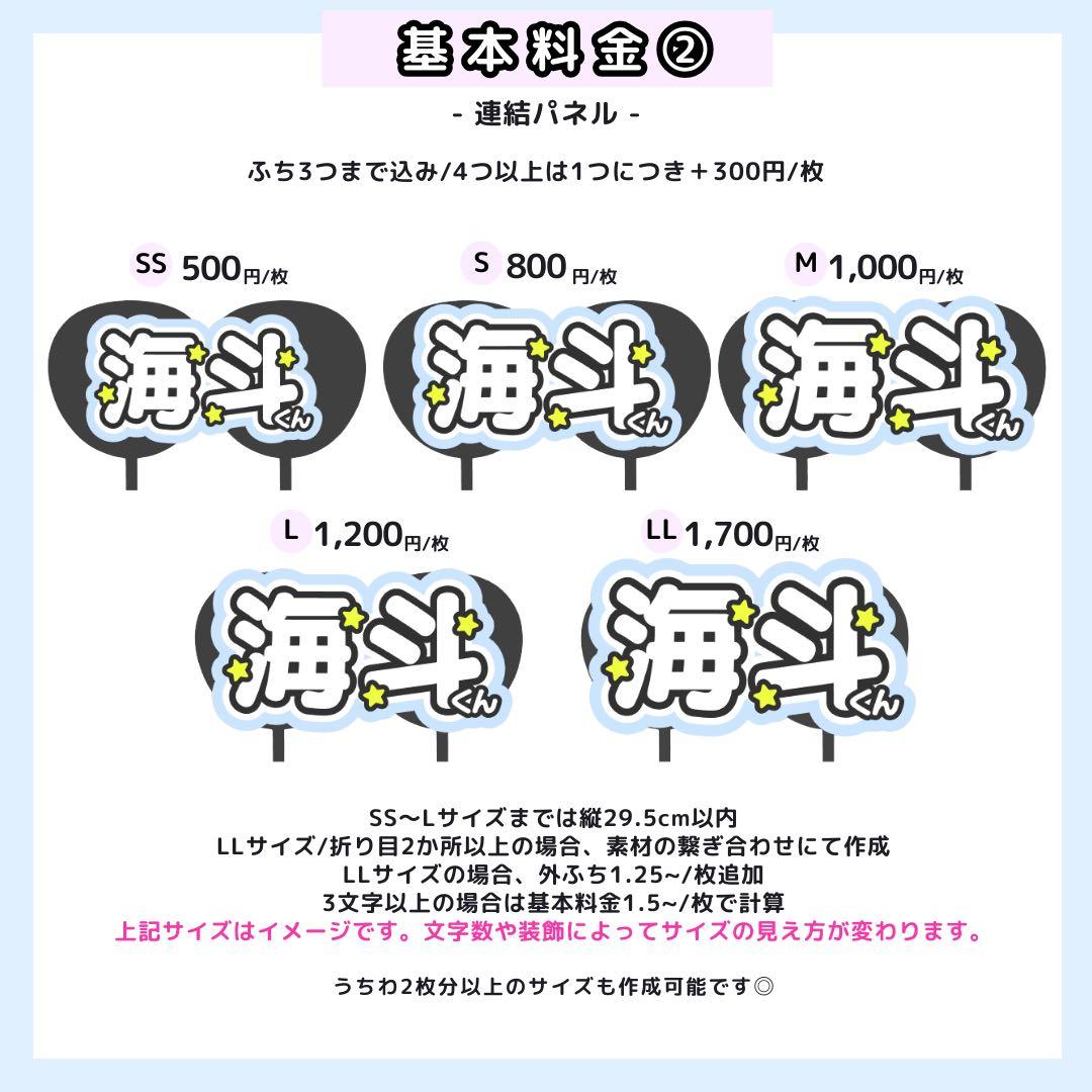 【5/1 おみる】⭐︎様 うちわ文字オーダー うちわ屋さん 文字パネル