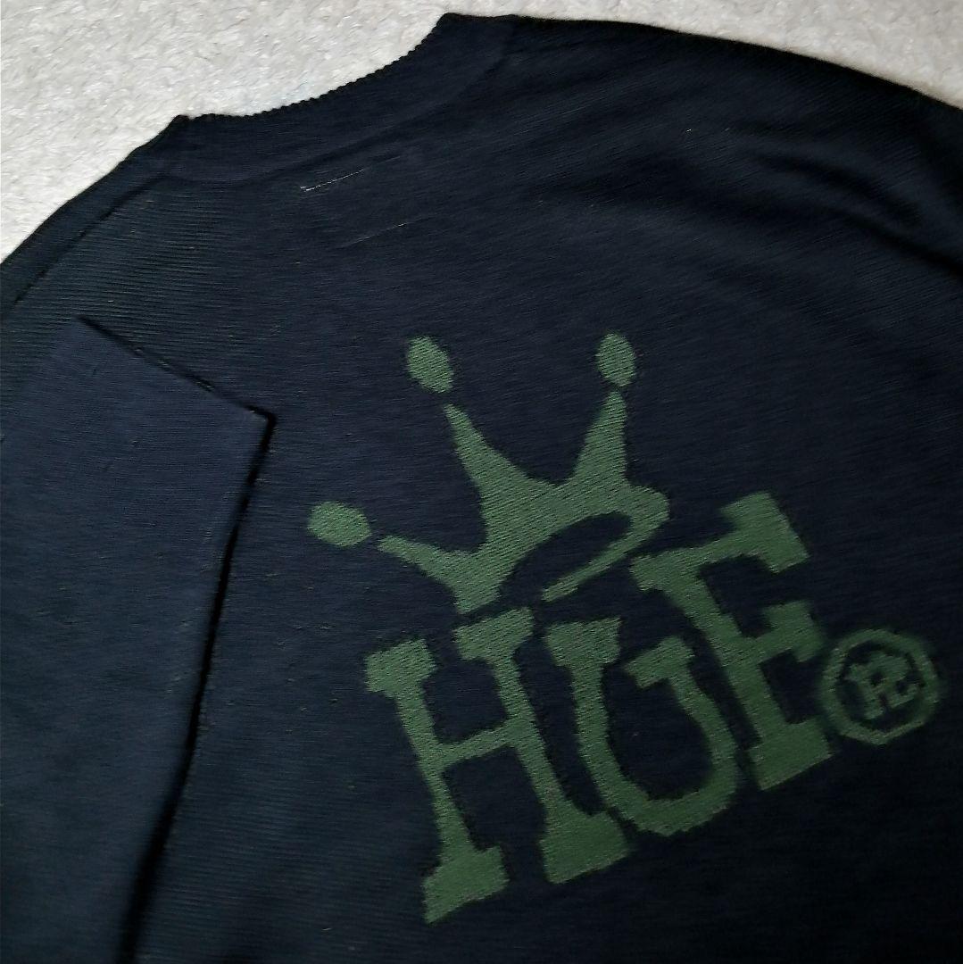 ★HUF★クラウン ニット★ニット ゼブラ M 総柄切替 ゴルフ カモフラ 美品