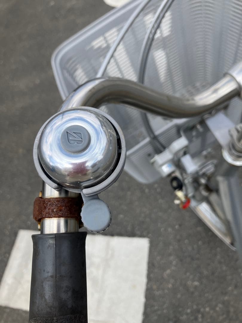 BRIDGESTONE 三輪車 シルバー 前後バスケット付き