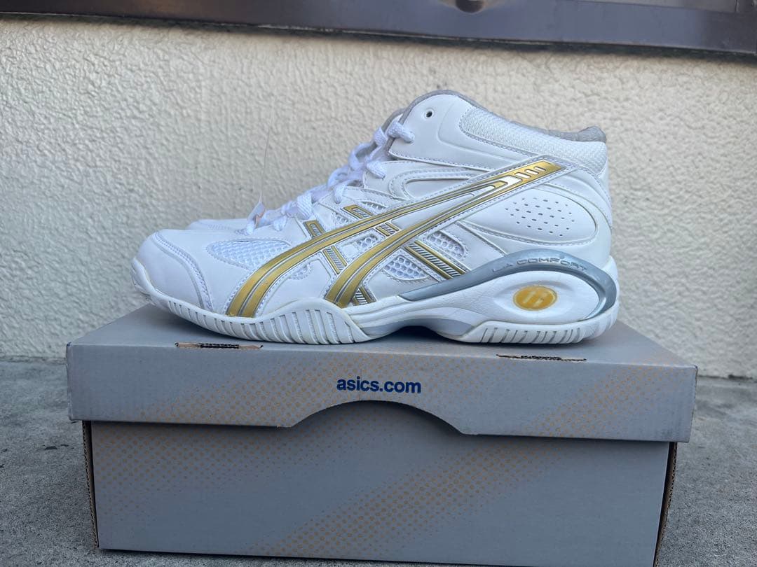 【未使用】ASICS LADY GELFLASH3 26cm ホワイト/イエロー