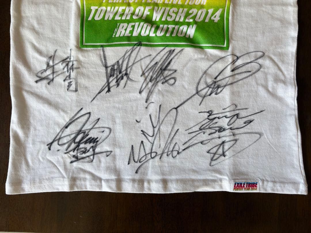 EXILETRIBE 直筆サイン入りTシャツTOWER OF WISH 2014