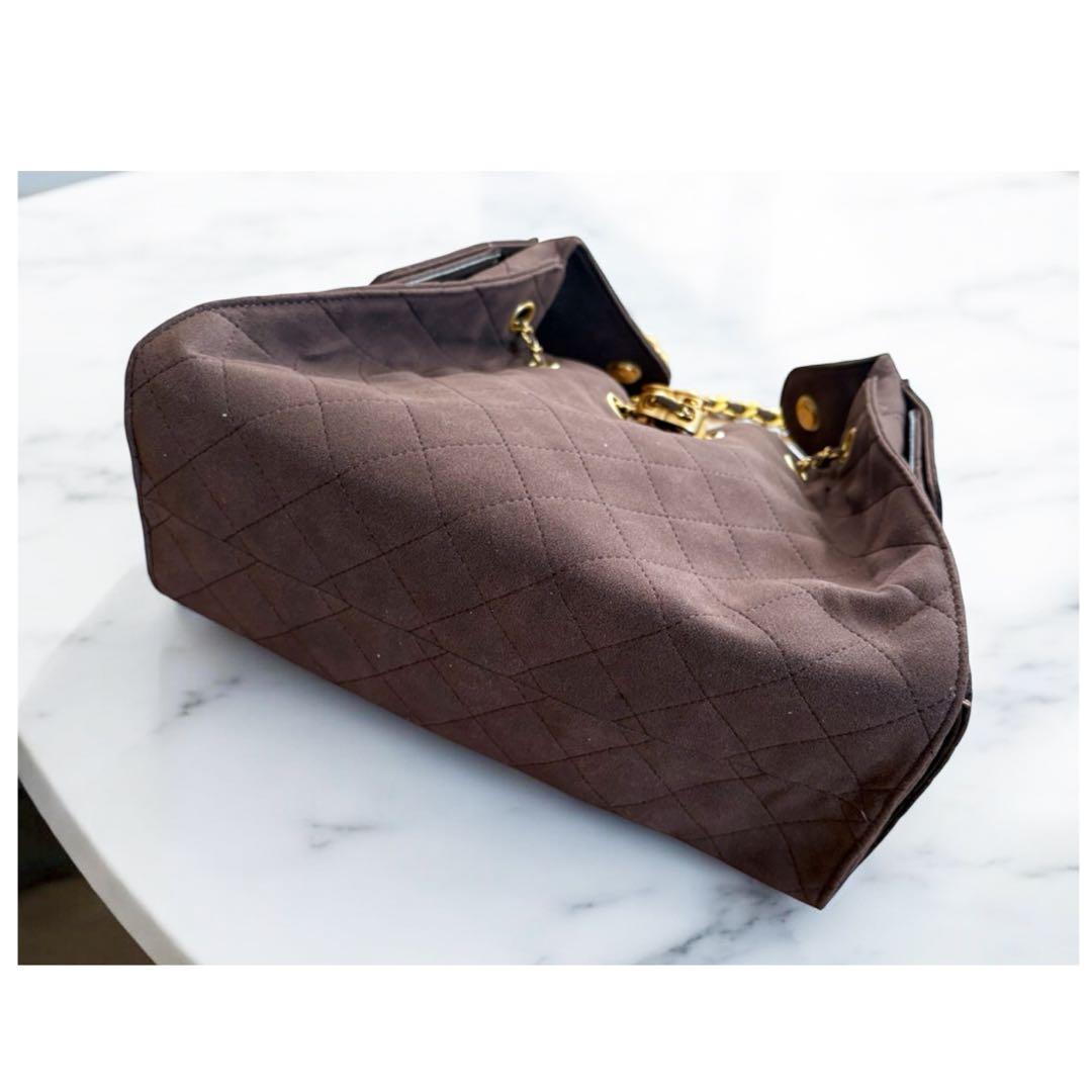 CHANEL25 ハンドバッグ ショルダー スエード ブラウン ノベルティ品