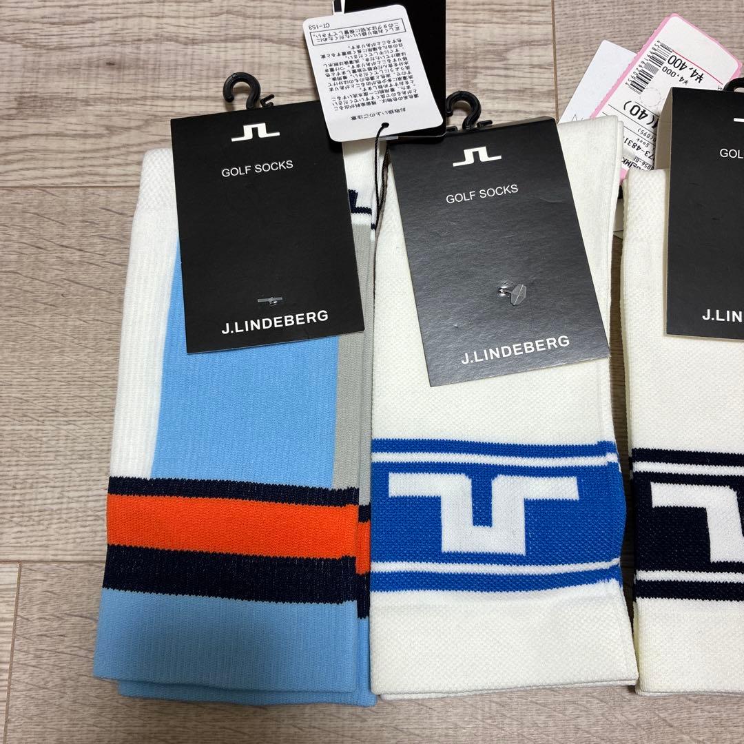 未使用 jリンドバーグ レディース ゴルフソックス 靴下 サイズ40 3足セット