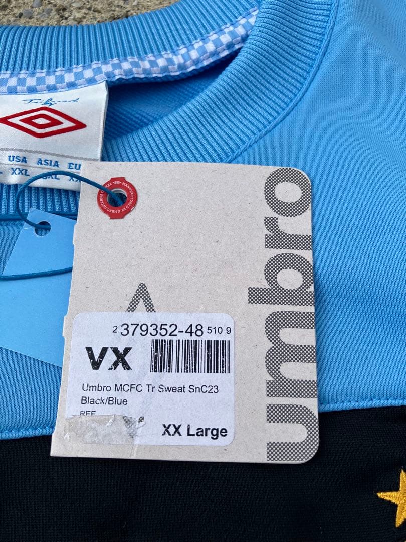 【タグ付き新品未使用】UMBRO×マンチェスターシティ/スウェットドリルトップ