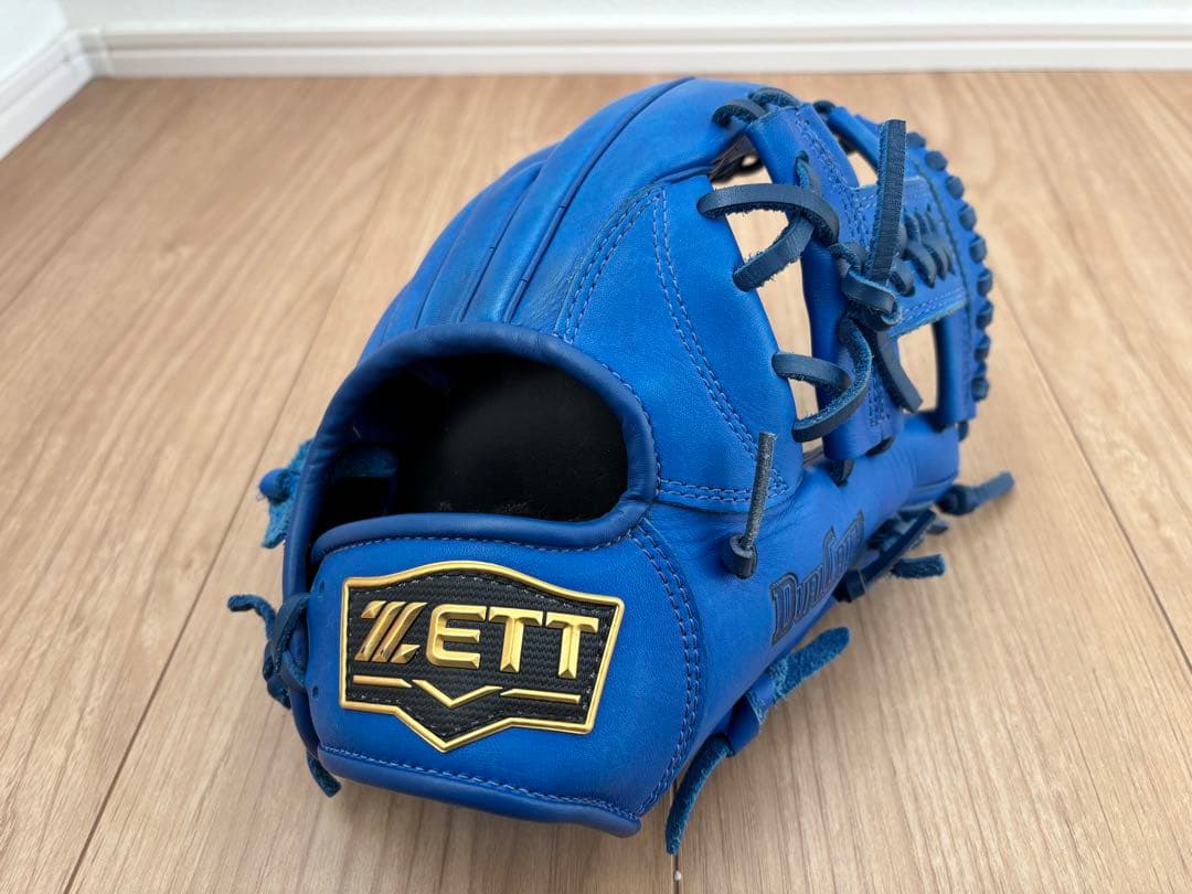 ZETT デュアルキャッチ 軟式グローブ キッズ 少年野球 青 コユニ可