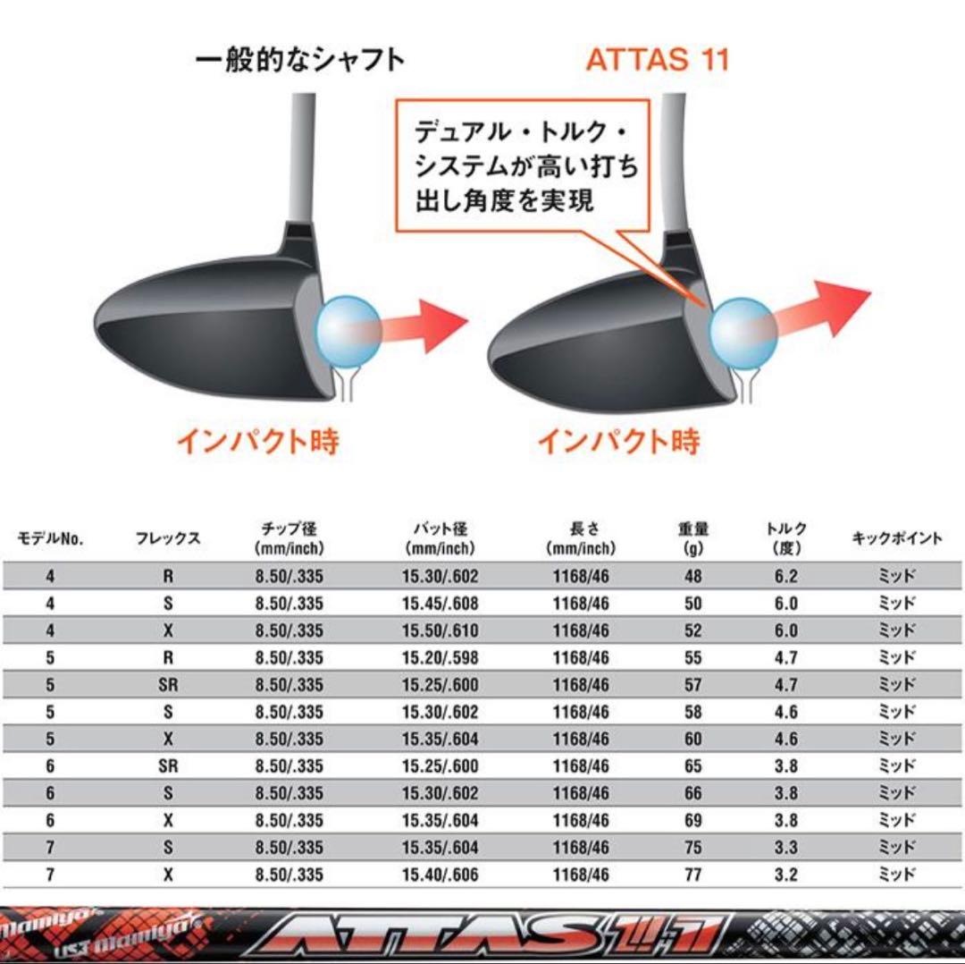 ATTAS11 6S キャロウェイ ドライバー シャフト