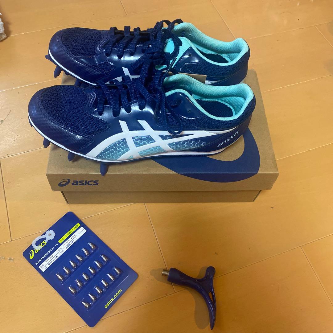 asics スパイクシューズ 26.0cm ネイビー