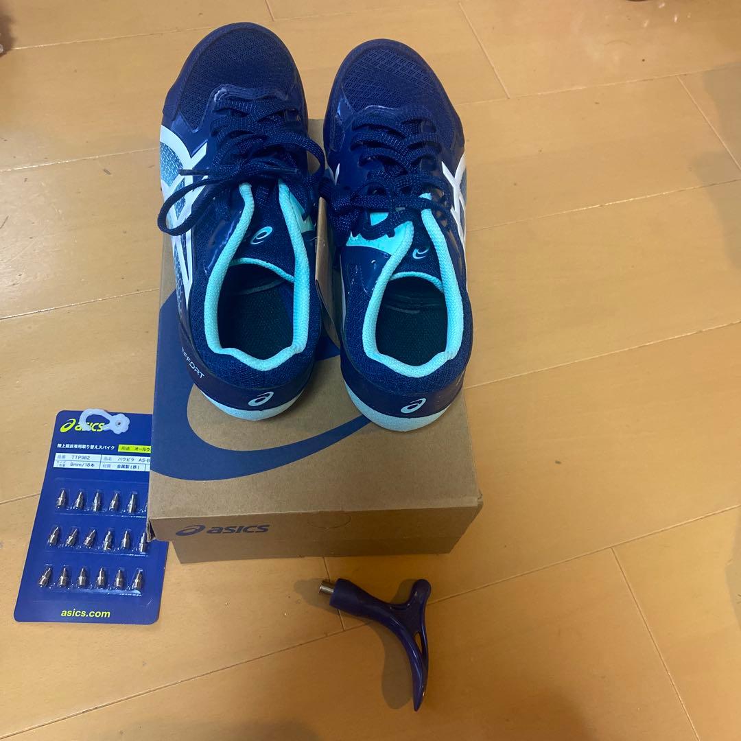 asics スパイクシューズ 26.0cm ネイビー