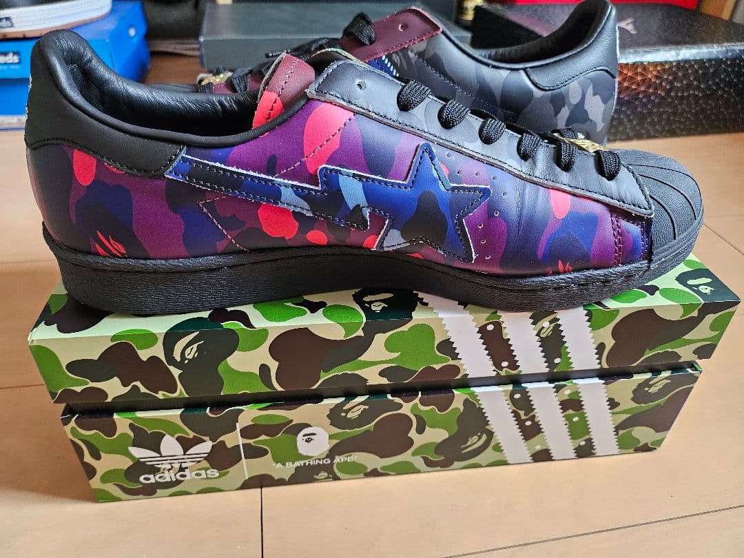 adidas BAPE SUPERSTAR マルチカラー