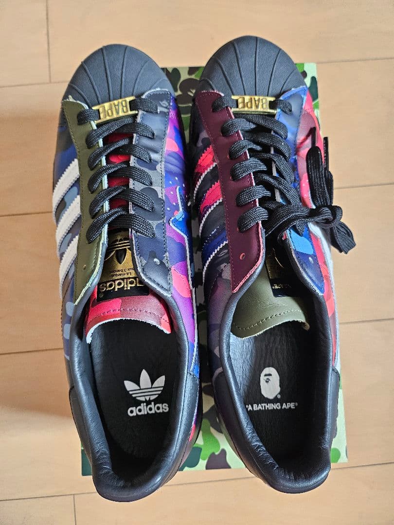 adidas BAPE SUPERSTAR マルチカラー