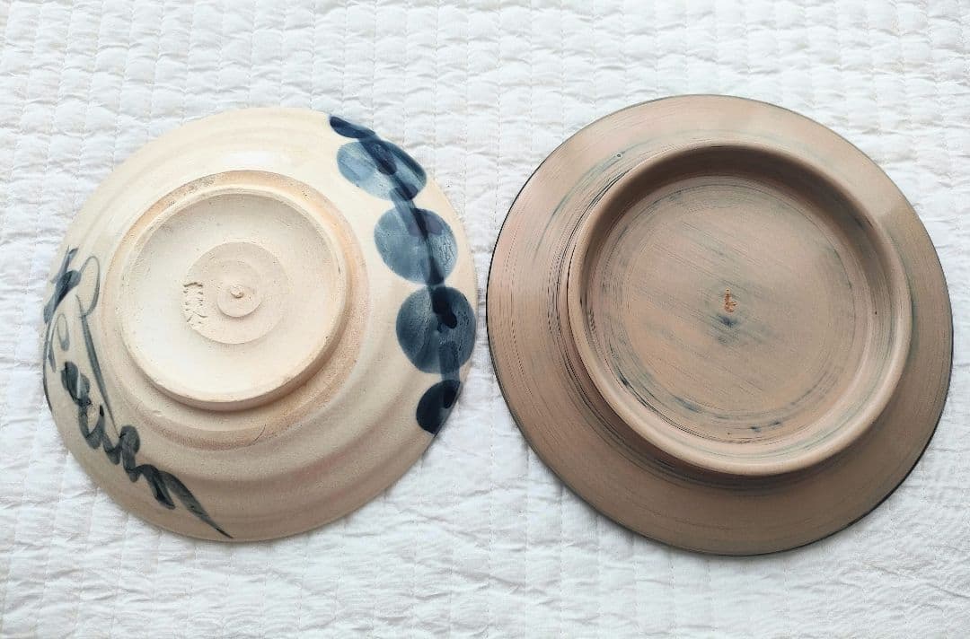 さらにお値引　京焼作家物漆器2点セット　菓子器　取り皿　茶道具　骨董　本漆　漆器