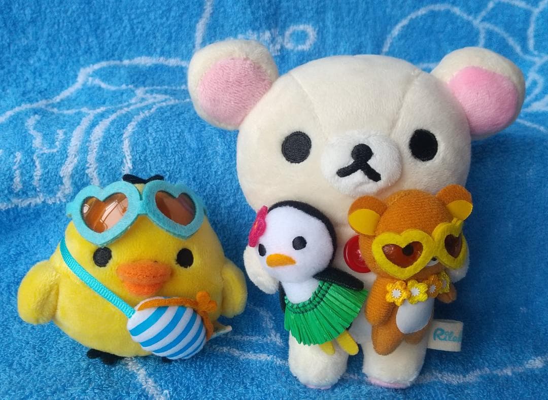 コリラックマ　ローソン　リラックマ　キイロイトリ　マーケット　お買い物ぬいぐるみ