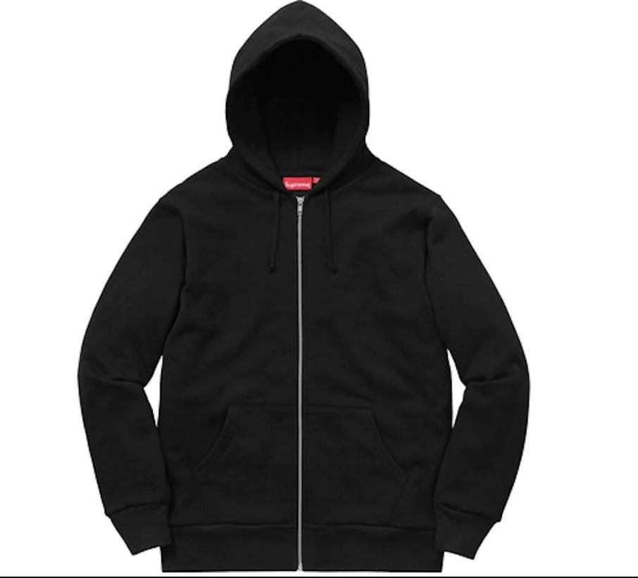 SUPREME フルジップフーディ 黒 XL