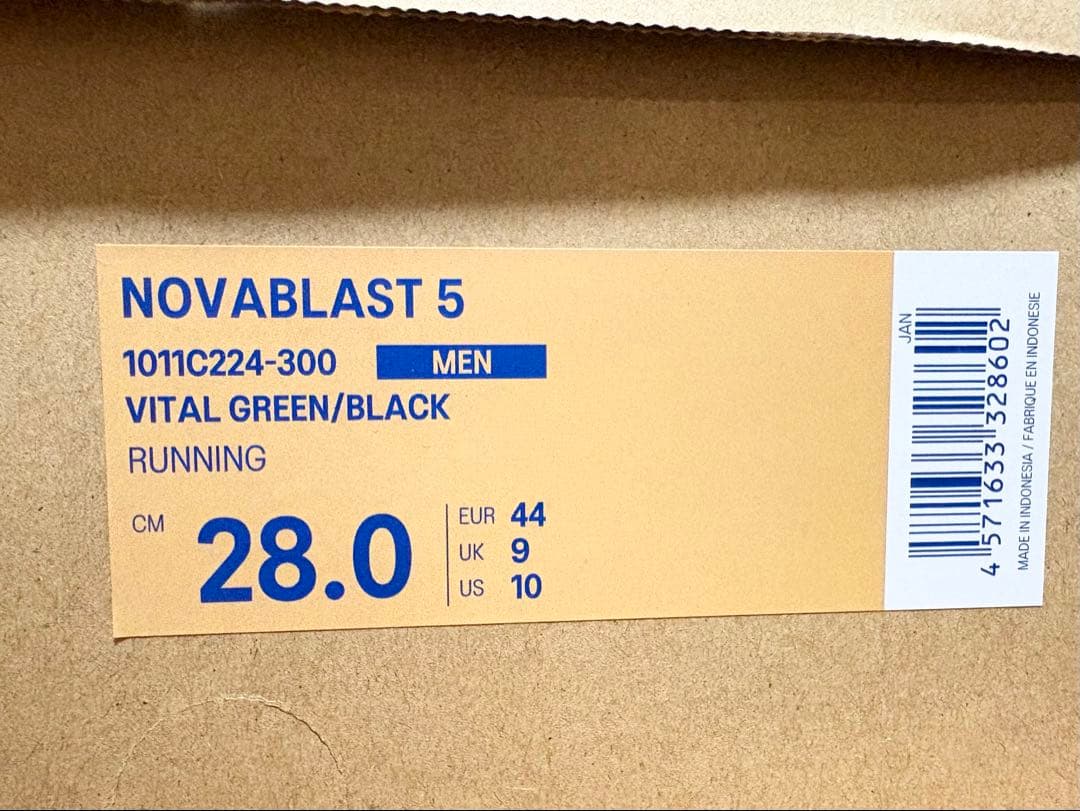 ASICS NOVABLAST 5 ノヴァブラスト　28.0cm スタンダード