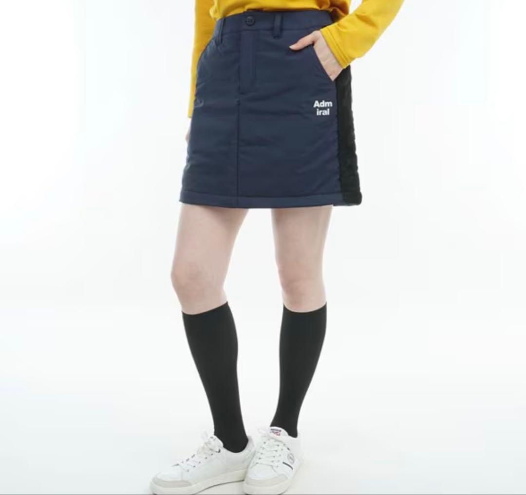 本日最終セール新品Admiral ストレッチ ボア中綿スカート LL