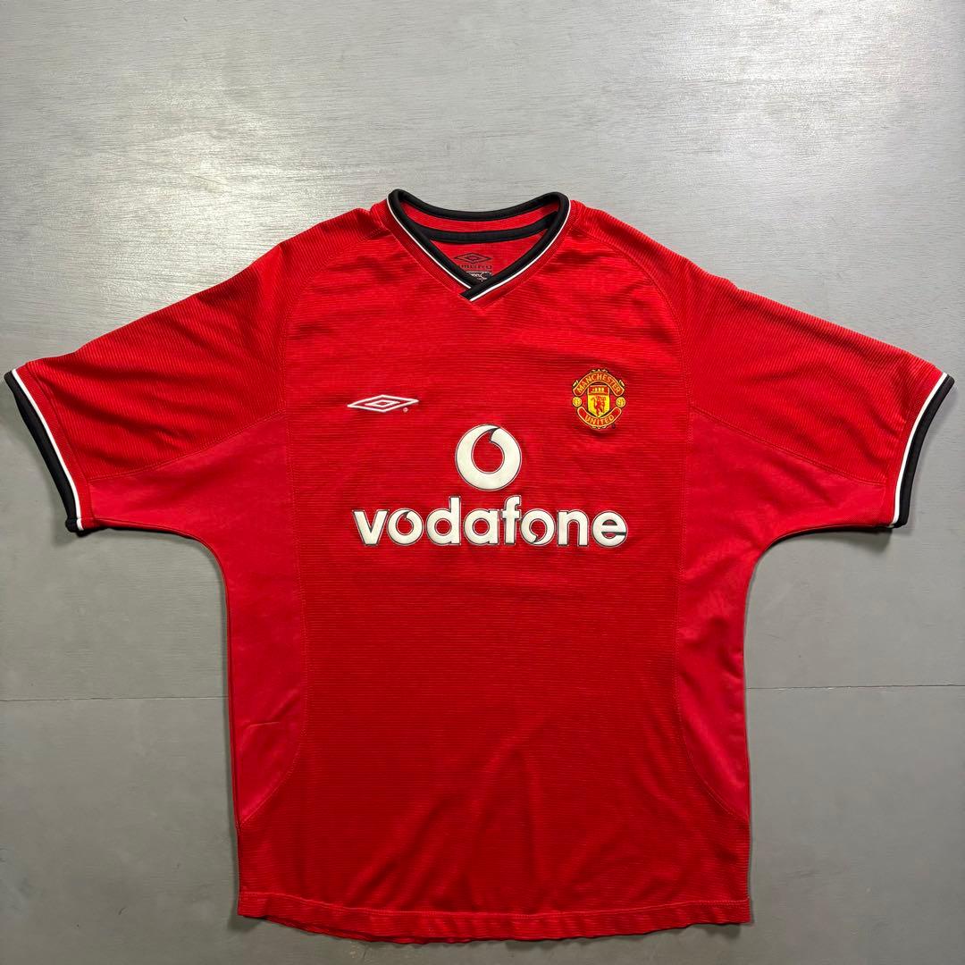 old UMBRO マンチェスターユナイテッド　ゲームシャツ　vodafone