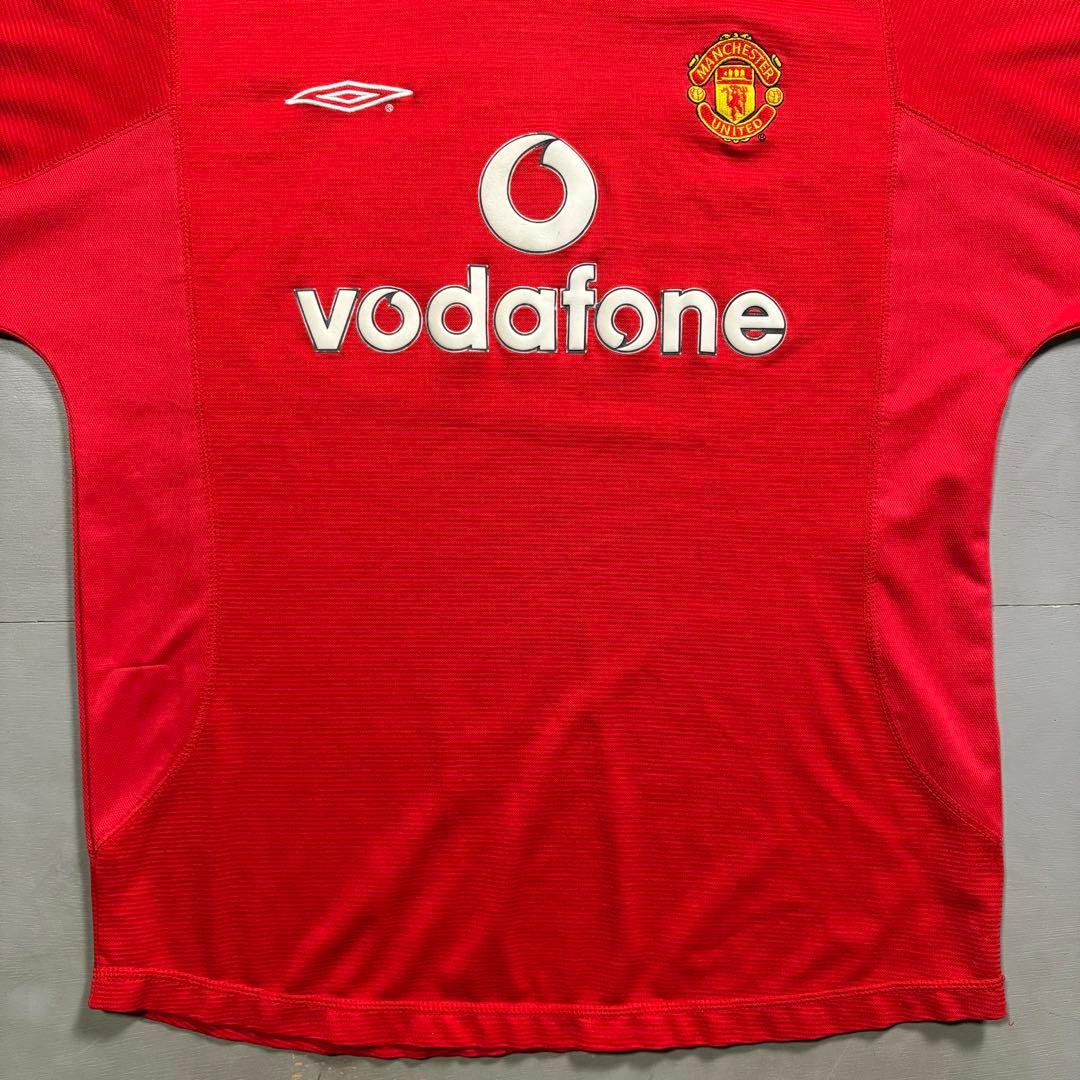 old UMBRO マンチェスターユナイテッド　ゲームシャツ　vodafone
