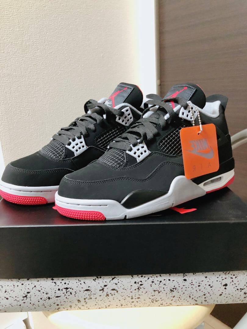 週末値下【新品未使用】AIR JORDAN 4 RETRO ブレッド2019