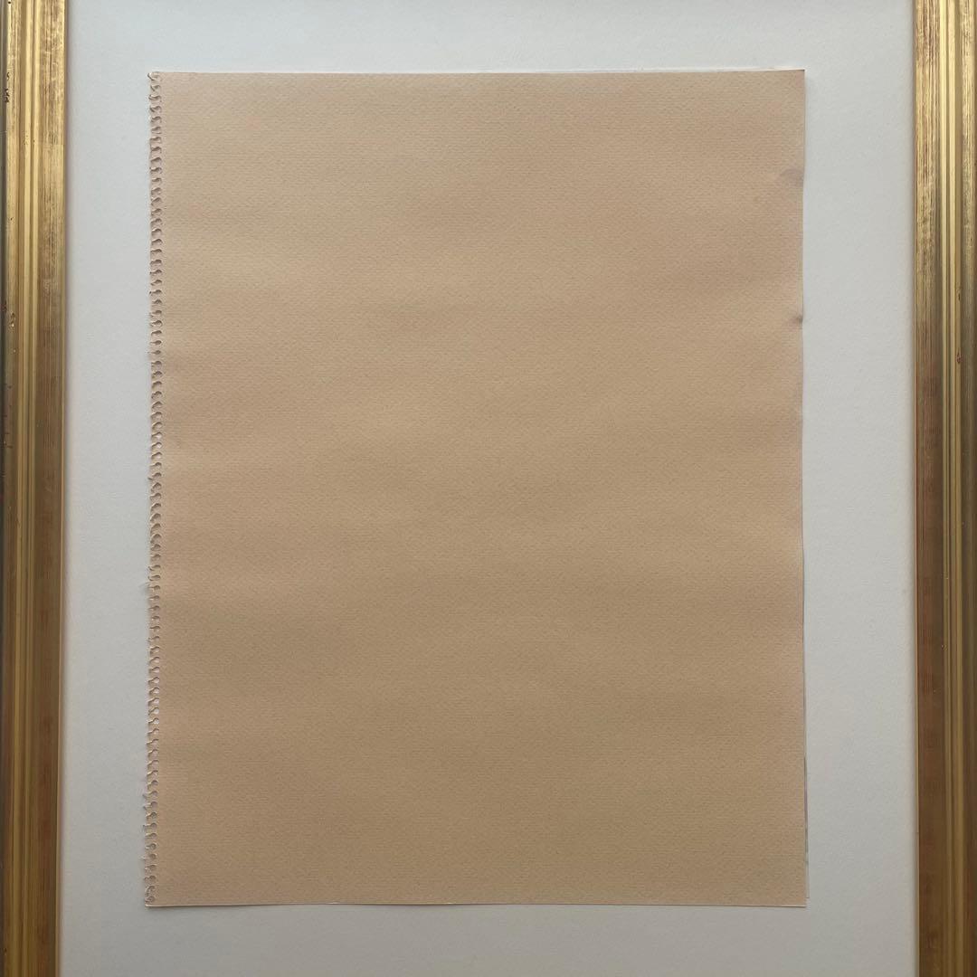 【20年の沈黙・再生の譜】No.40 さよならの言葉　パステル画　美術品