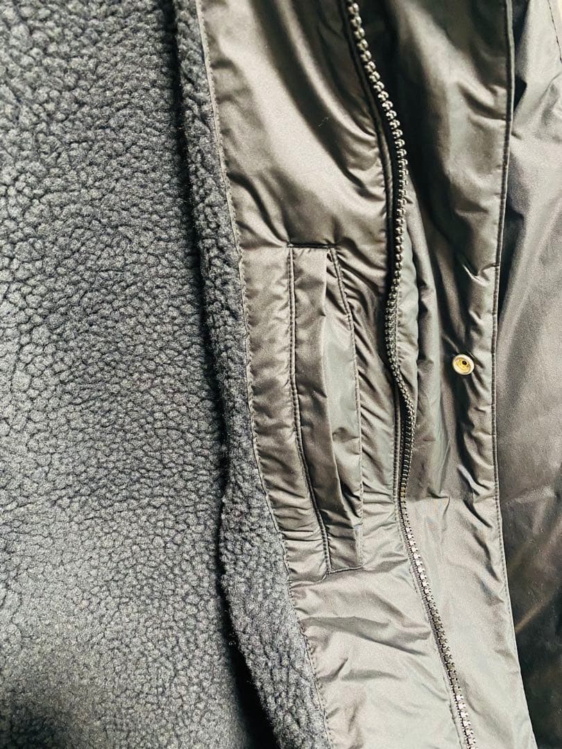 【最終値下げ】新品　adidasアディダス ベンチコート　ボア　黒　L