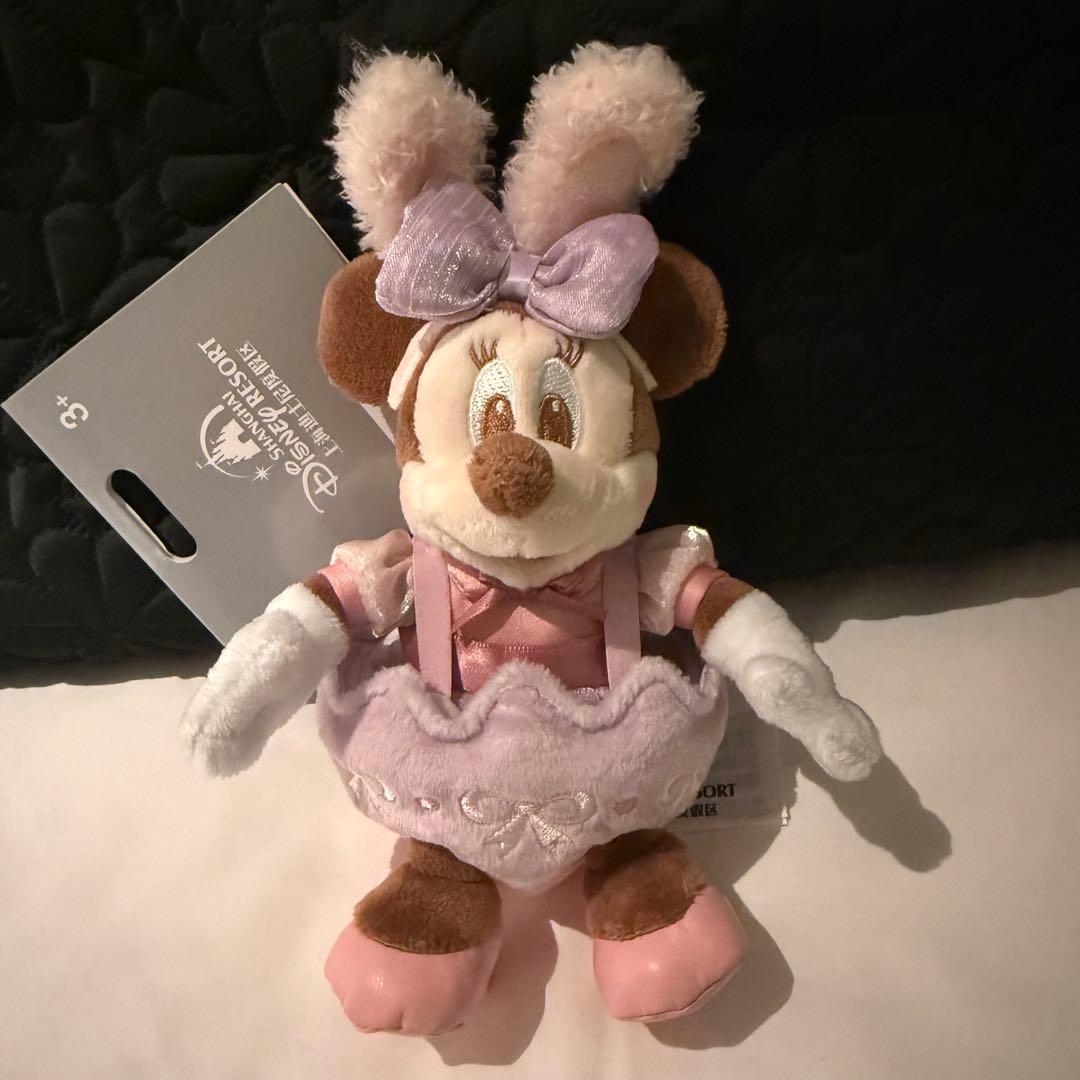 上海ディズニー　2026 イースター　ミッキー&ミニー　ぬいぐるみキーチェーン