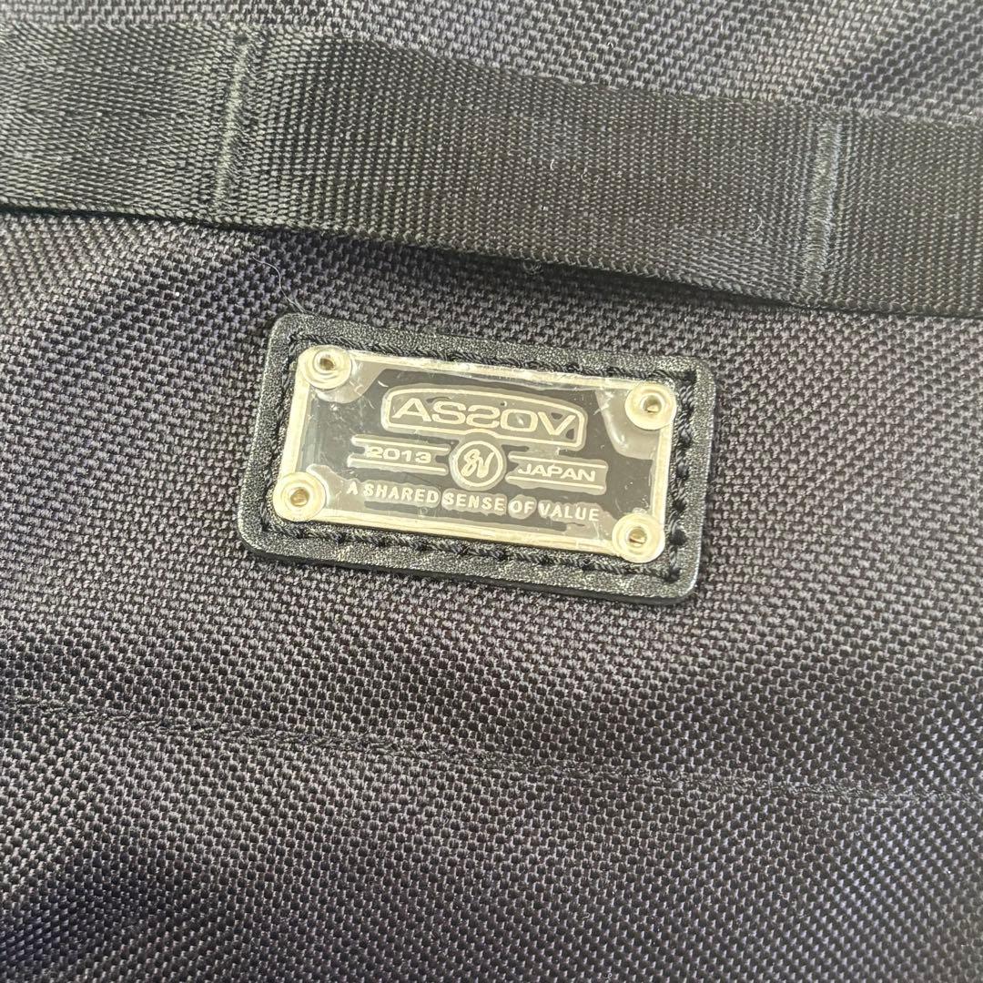 【美品】ASSOV ゴルフ シューズケース バリスティックナイロン ブラック