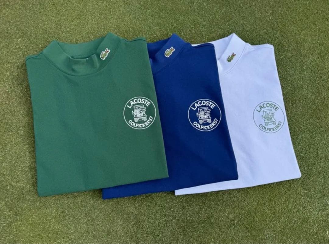 【即完品】LACOSTExGolfickers コラボ　モックネック　Ｍ