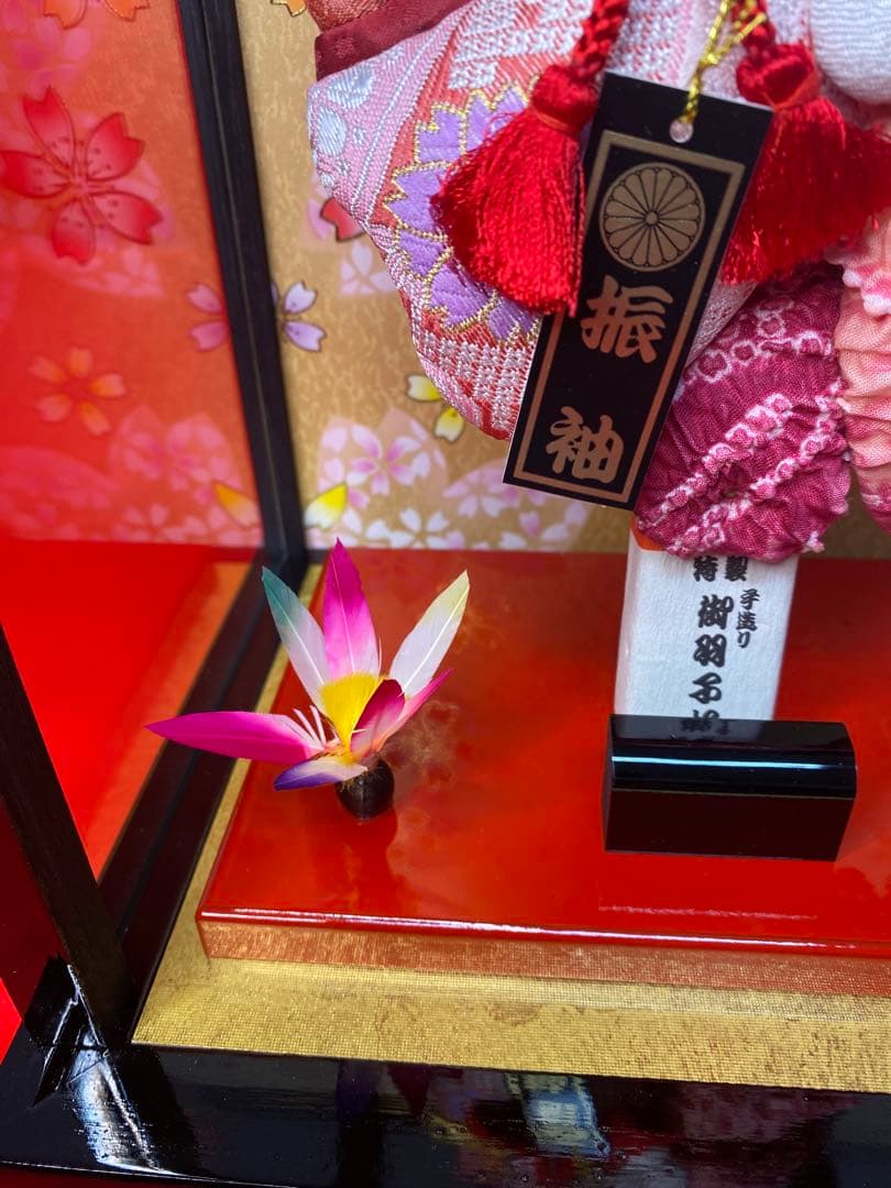 羽子板ガラスケース８号・サイズ間口約２４×奥行約１８×高さ約３９㎝・小さいサイズ