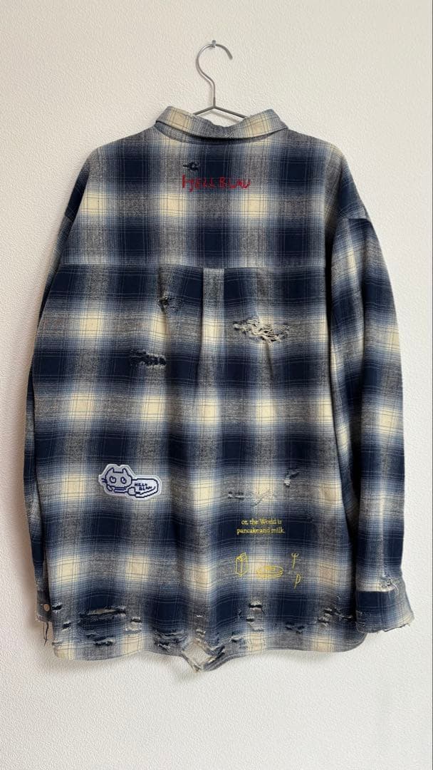 HELLBLAU チェックシャツ L