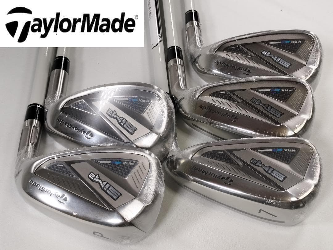 【女性：新品：L】5本セット テーラーメイド⭐SIM2MAX 7～9 PW・SW