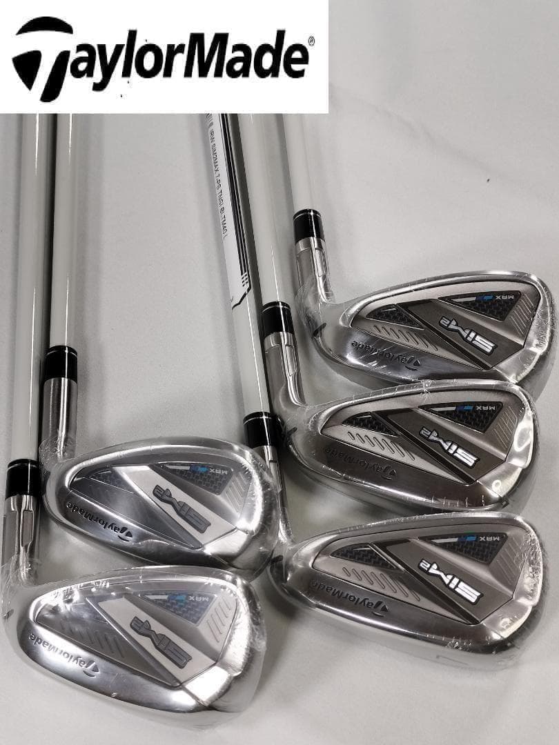 【女性：新品：L】5本セット テーラーメイド⭐SIM2MAX 7～9 PW・SW