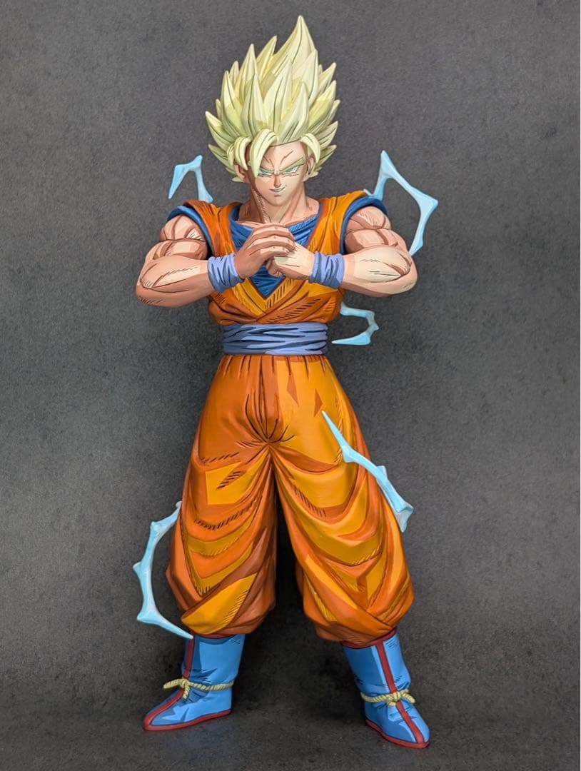 二次元彩色リペイント2Dドラゴンボール超サイヤ人孫悟空フィギュア