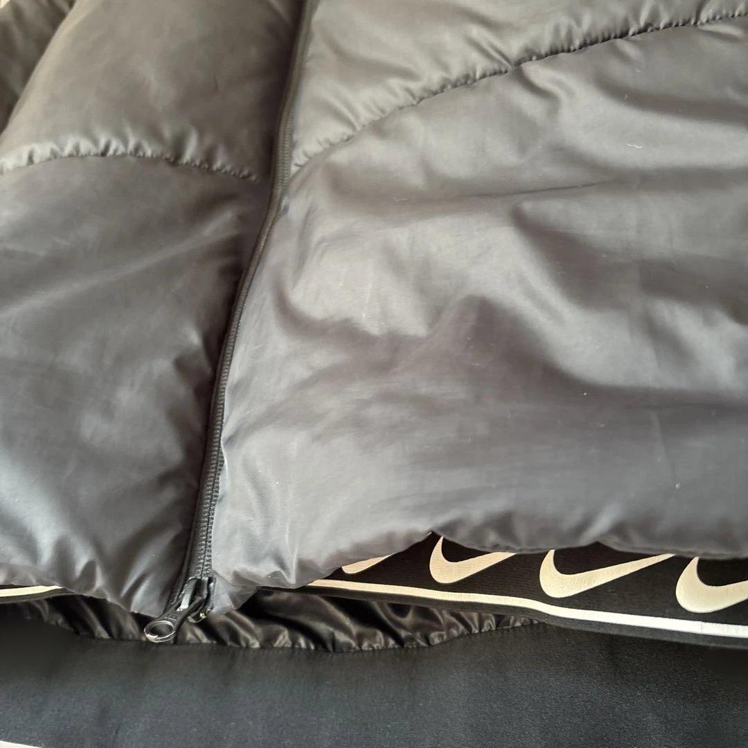 Nike ブラック 中綿ジャケット コート　フード付き　ＸＬ