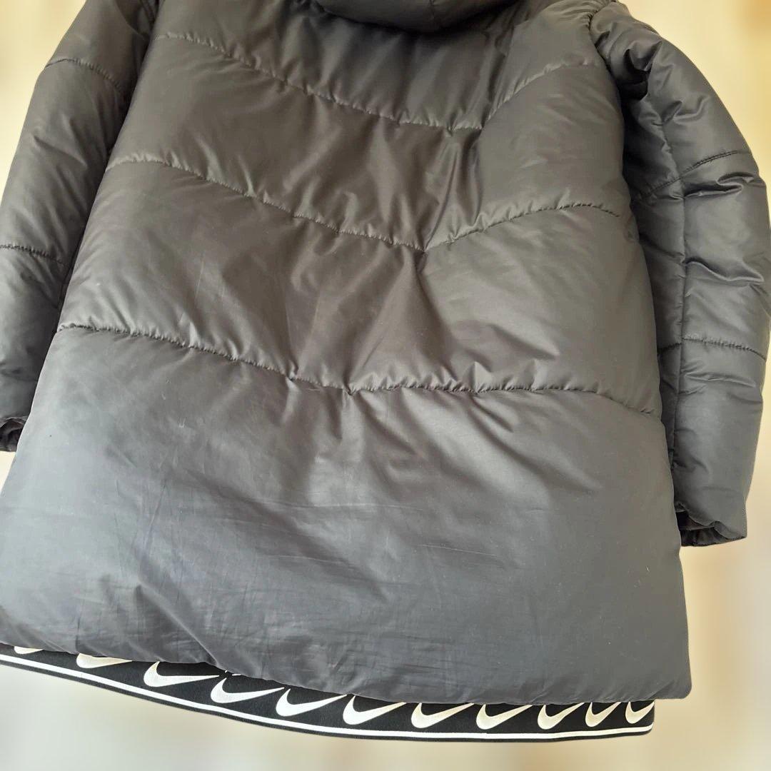 Nike ブラック 中綿ジャケット コート　フード付き　ＸＬ