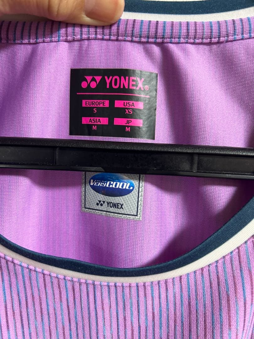 YONEX パープル Tシャツ スコート セット M