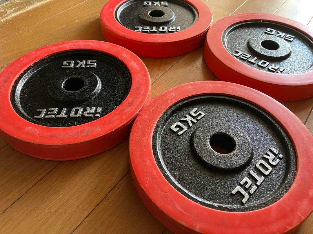 アイロテック　5kg4枚　ダンベルプレート