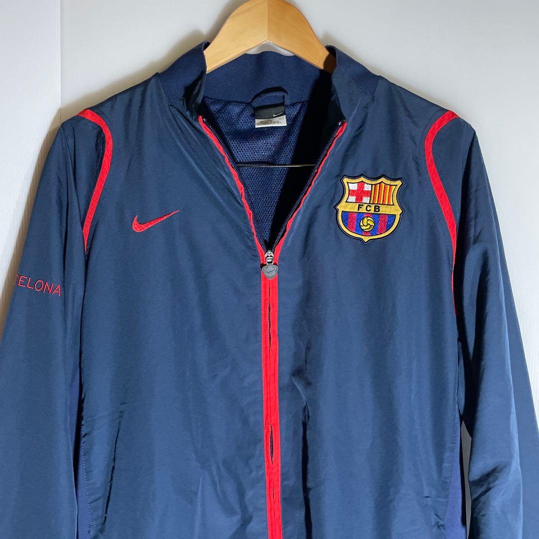 【美品】NIKE✖︎FC Barcelona トラックジャケット　ネイビー　XL